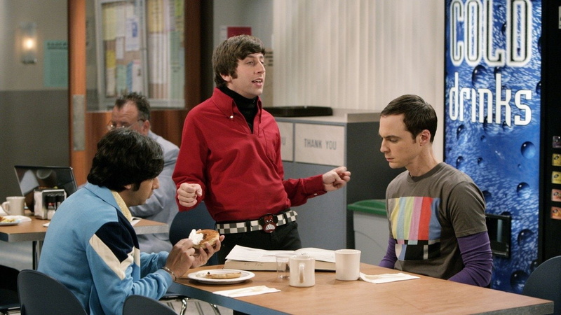 meal, Howard Wolowitz, togetherness, Jim Parsons, sitting, refreshment, The Big Bang Theory, group of people, males, Raj Koothrappali, drink, young adult