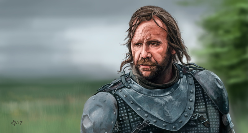 5K, Game of Thrones, art, Sandor Clegane, The Hound