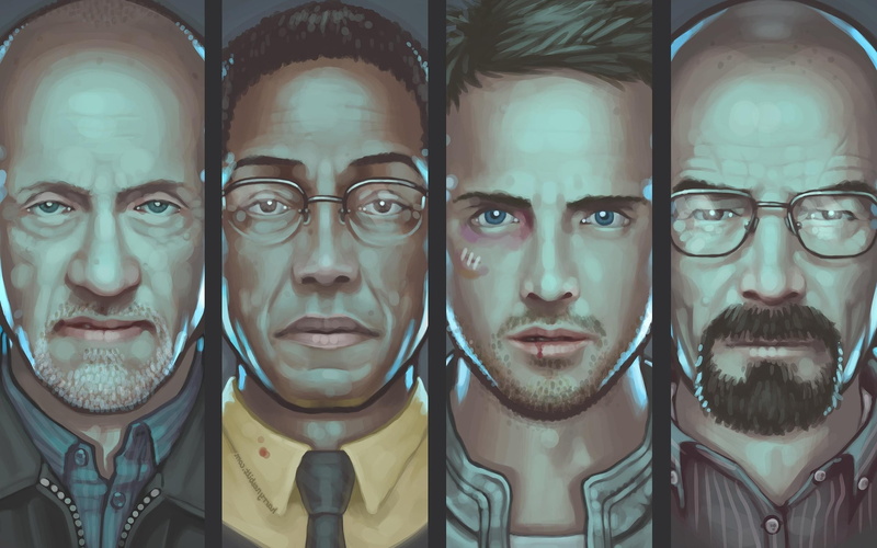 breaking bad heisenberg walter white gustavo fring mike ehrmantraut aaron paul bryan cranston, 2K