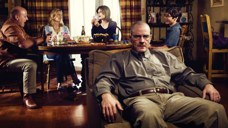Walter White Jr., Dean Norris, Walter White, RJ Mitte, Bryan Cranston, Anna Gunn, Hank Schrader, 1080P, TV Show, Breaking Bad, Marie Schrader, Skyler White