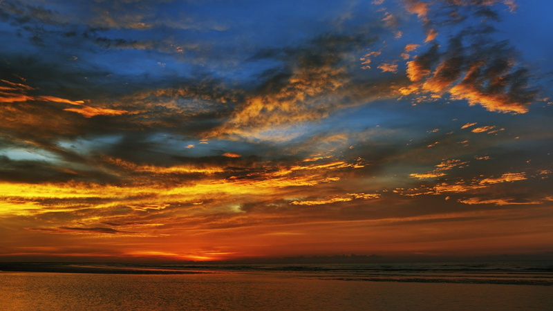 australia, 1080P, sunset, clouds, darwin, landscapes