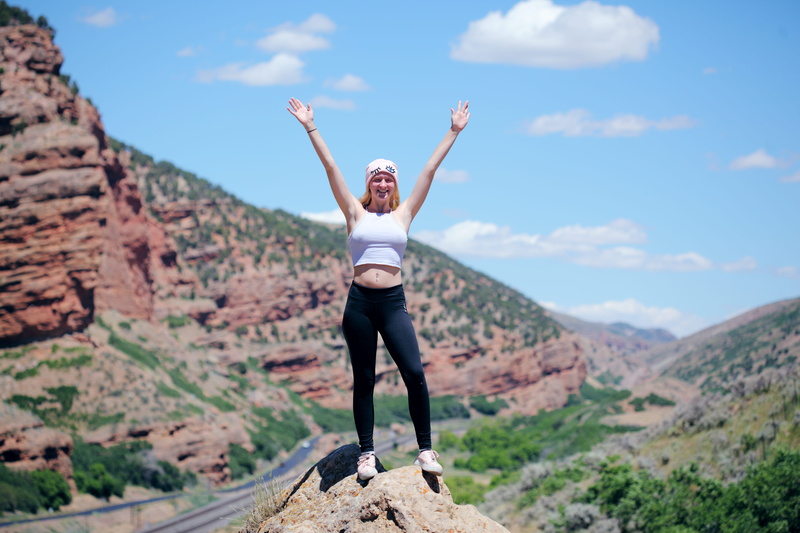 self care, smiling, adult, arms raised, self esteem, limb, positive, gray, mountain, positivity, leisure activity, human arm, black, life, expectation