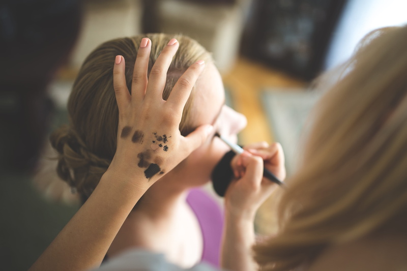 salon, hairstyle, applying, make-up, beautician, headshot, human hand, beautiful woman, cosmetics, artist, make-up artist, make up, two people, finger