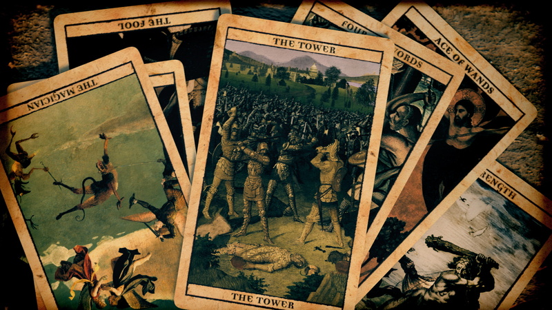 occult, tarot, 1080P, dark, cards