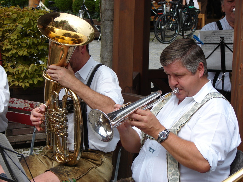 men, skill, village festival, occupation, 2K, music, instrument, mature adult, brass instrument, performance, playing, traditionally, leather pants, teenager