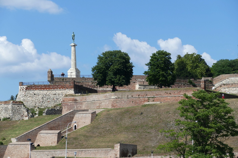 ancient, 5K, sky, old town, fortress, pillar, river cruise, travel, city, balkan, save, history, capital, built structure, monument, castle, tourism, danube