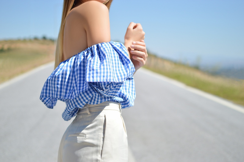 closeup, woman, white, daytime, casual clothing, road, human body part, s, walking, clothe, rural scene, women, lady, portrait, young adult, clothing, blue