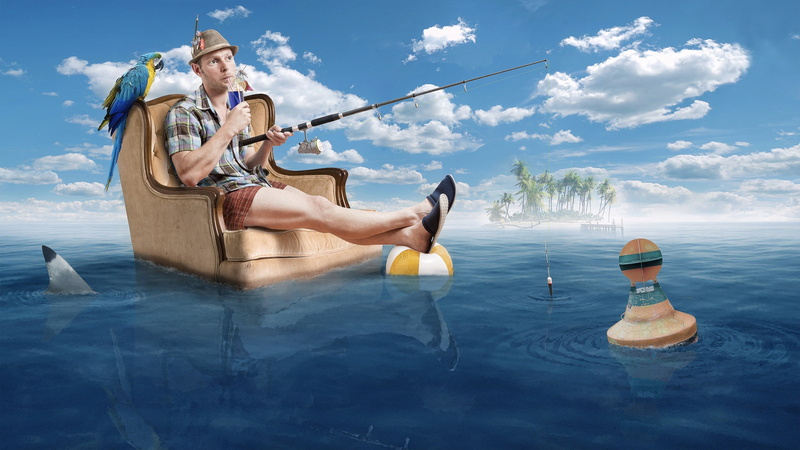 cocktail, gingham, sitting, transportation, blue, sport, sky, vacations, lake, cloud - sky, black, parrot, outdoors, relaxation, adult, men, nature, males