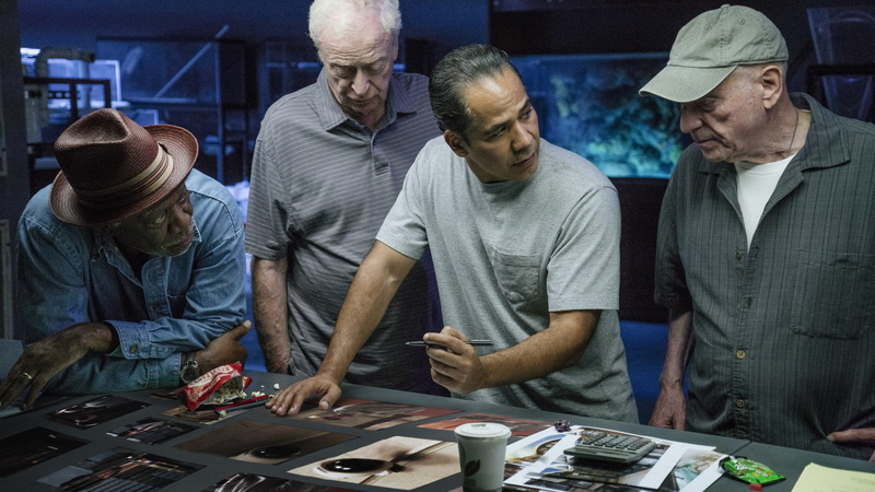 photos, clip, four, screengrab, Alan Arkin, Michael Caine, looking, Morgan Freeman, people, best movies, 2K, movie, Going in Style