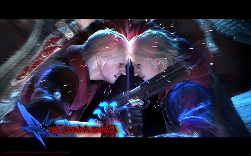night, light - natural phenomenon, enjoyment, motion, indoors, Devil May Cry, togetherness, Devil May Cry 4, illuminated, young adult, Nero (character)
