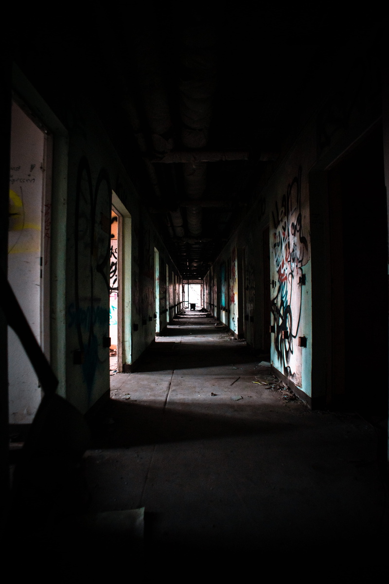 built structure, wall - building feature, sunlight, corridor, architecture, light, old, concrete, wall, gray, indoors, 5K, shadow, flagstone, housing