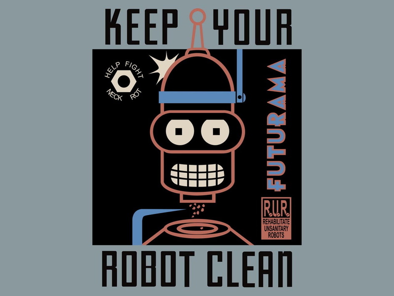 cartoon/comic, 720P, hd, bender, futurama