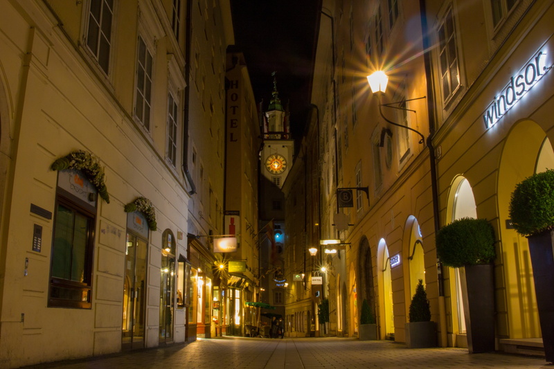 building exterior, street, city, clock tower, architecture, austria, tower, illuminated, transportation, travel destinations, street light, electric lamp