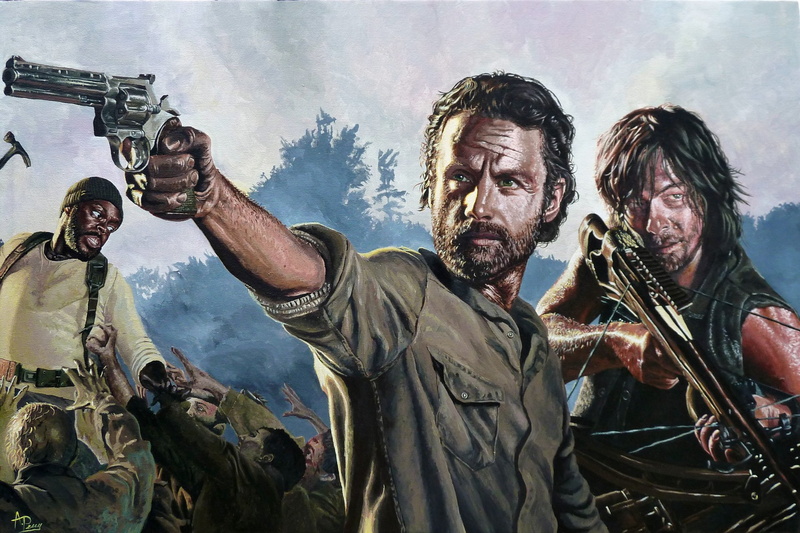 Rick Grimes, The Walking Dead, TV Show, Tyreese Williams, Daryl Dixon, 1080P