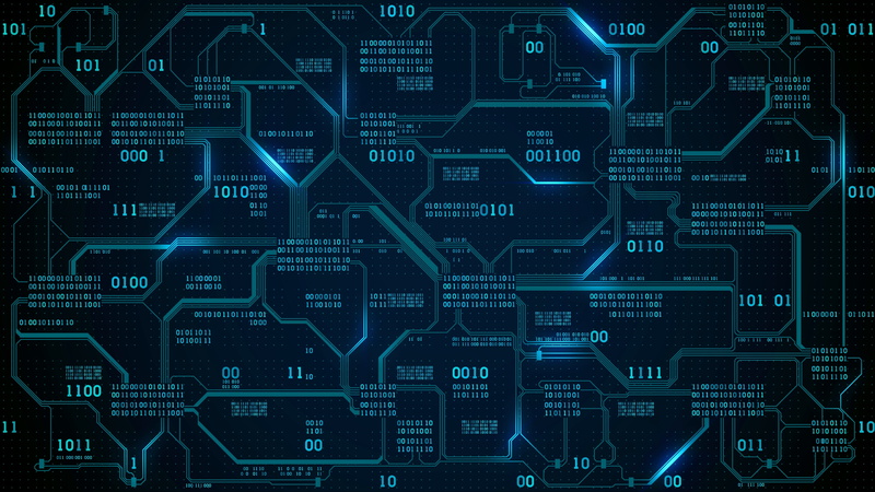 Binary, Technology, Circuit, 4K