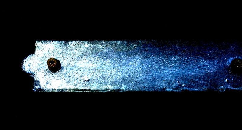 macro, material, weathered, vintage, blue, illuminated, hole, nature, metal, worn, aged, rusted, corrosion, technology, grunge, 1080P, Bolt, invertebrate