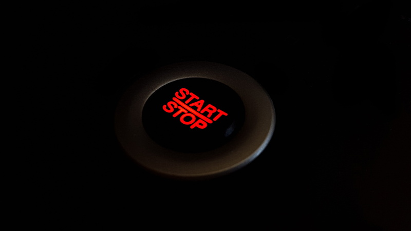 Start, Computer, Button, motor, 4K, no people, vehicle interior, control, car, turn on, red, turn off, number, circle, stop, copy space, studio shot, digital display