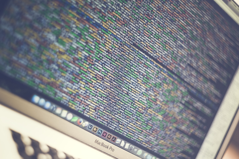 multi colored, hacker, null, computer monitor, screen, close-up, technology, photography, css, file, device screen, internet, security, western script