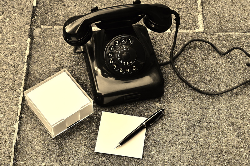 technology, telephone receiver, phone, stickies, connection, antique, number, landline phone, retro styled, high angle view, listeners, list, 5K, rotary phone