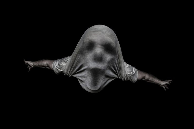 contemplation, 5K, black background, black, bw, digital composite, effort, cut out, adult, unrecognizable person, full length, rear view, young adult