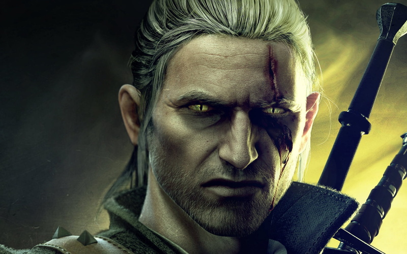 anger, series, human Face, make-up, black background, spooky, caucasian Ethnicity, emotion, dark, witcher, serious, negative emotion, scarm, geralt, indoors