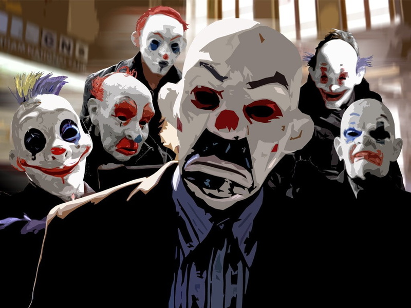 480P, The Dark Knight, MessenjahMatt, clowns, Batman, Joker