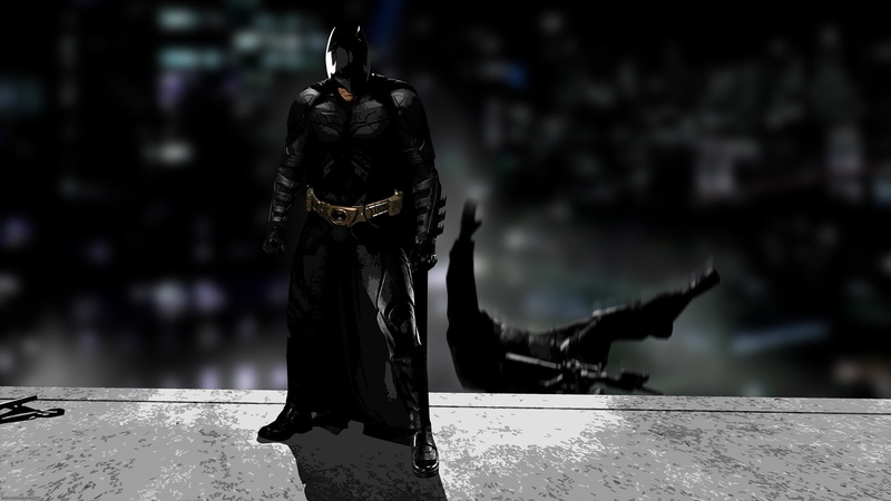 standing, focus on foreground, rear view, The Dark Knight, city, outdoors, human representation, MessenjahMatt, adult, water, lifestyles, real people, full length