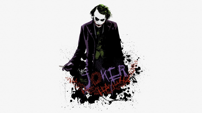 Batman, paint splatter, The Dark Knight, white background, MessenjahMatt, movies, Joker, 1080P