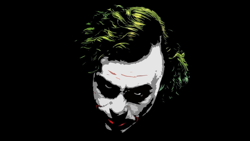 studio shot, representation, cut out, disguise, black background, art and craft, indoors, creativity, close-up, no people, movies batman the dark knight joker messenjahmatt