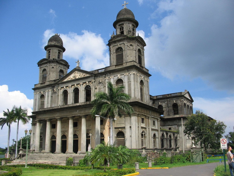 place of worship, belief, religion, day, architectural column, plant, architecture, cloud - sky, outdoors, old, nicaragua, built structure, spirituality
