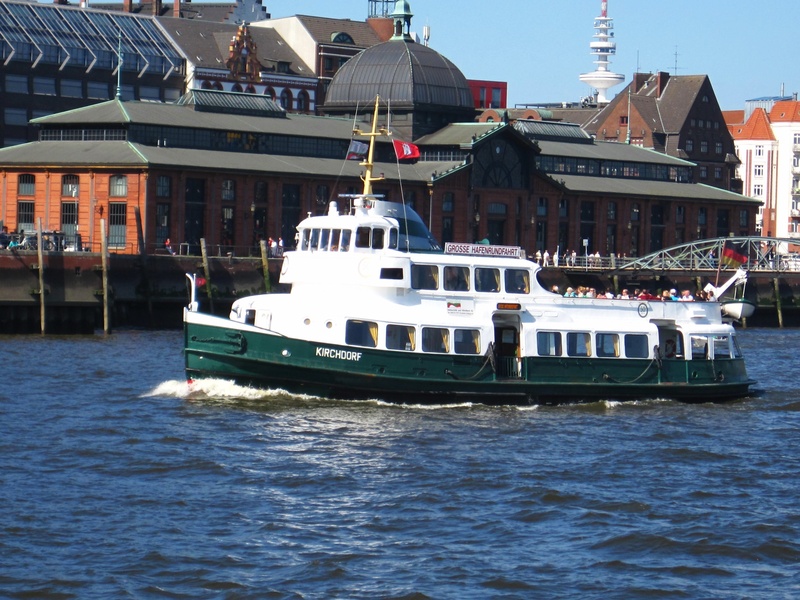 building, elbschiff, city, ms kirchdorf, hamburgisch, cruise ship, craft, maritime, outdoors, nautical vessel, hamburg, mode of transportation, day, sailing