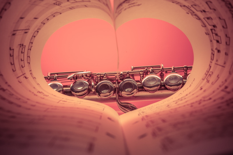 arts culture and entertainment, silver, sheet Music, music, copy space, love of music, indoors, musical Note, selective focus, surface level, geometric shape