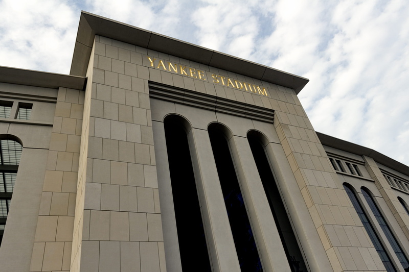 cloud - sky, architecture, building exterior, government, united states, architectural column, outdoors, law, 161 st - yankee stadium, building, bronx