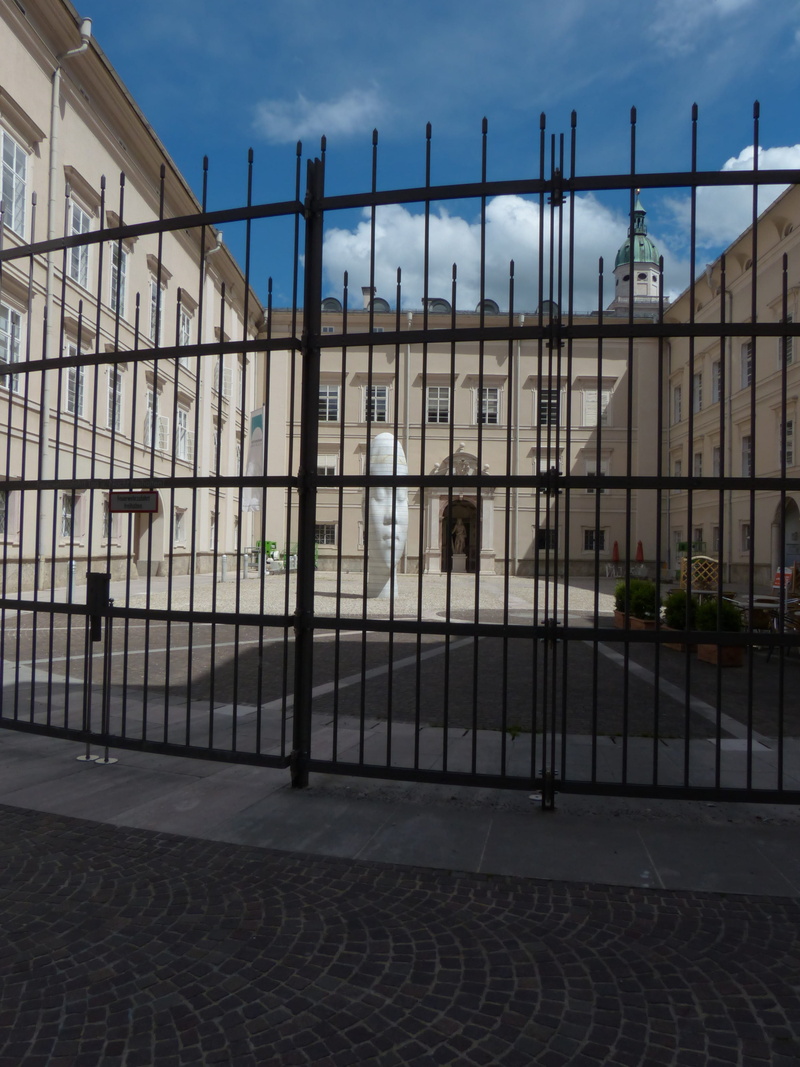 metal, 4K, art project, building exterior, building, safety, justice - concept, outdoors, street, sky, politics, artists, prison, day, gate, university of salzburg