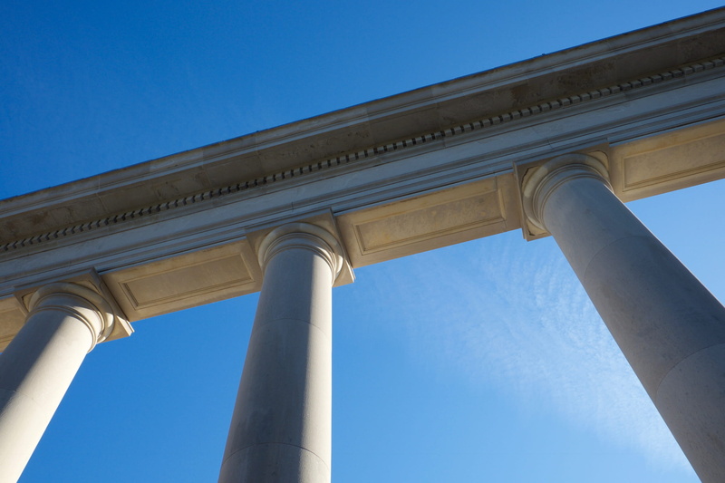 pillars, low angle view, new haven, law, city, architectural column, travel destinations, built structure, united states, outdoors, government, yale, sky