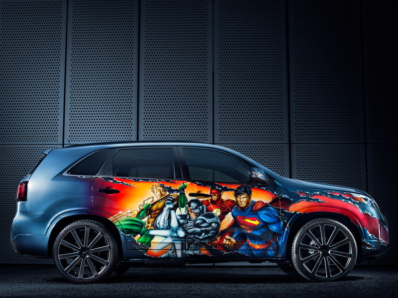 tuning, superhero, 1080P, concept, justice, sorento, kia, superman, suv, 2014, league