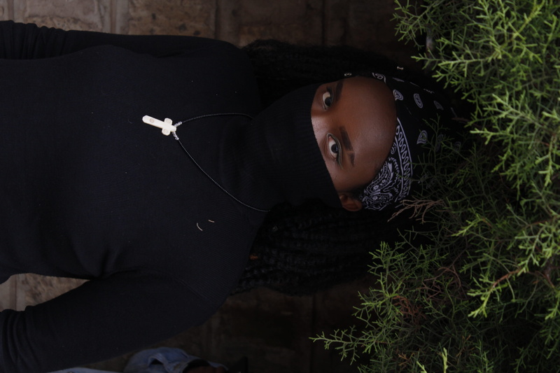 black color, headshot, women, females, technology, black, face covered, face mask, cross, teenager, ninja, female, child, leisure activity, green, dark