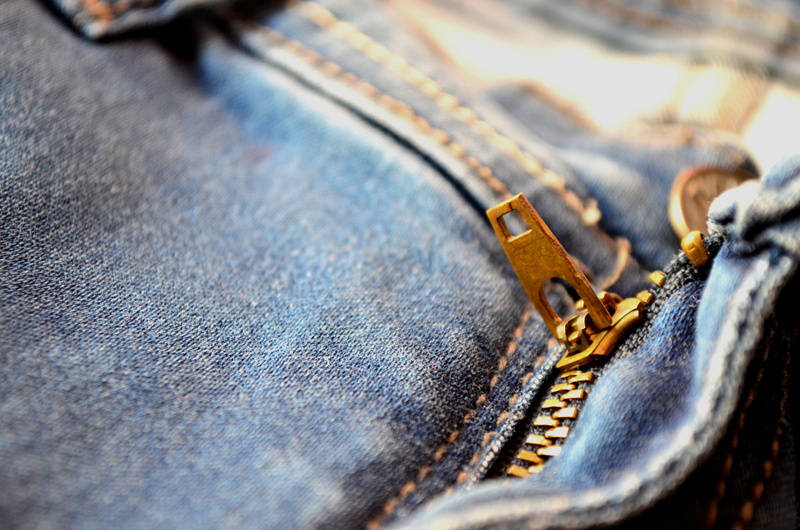 zip, casual clothing, shoe, no people, clothes, textile, denim, fly, jeans, fashion, focus on foreground, blue, selective focus, material, washed, style