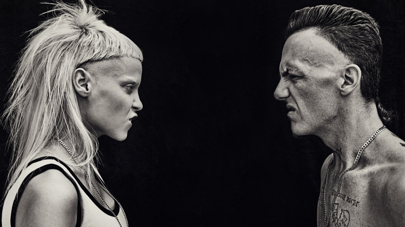 Yolandi Visser, monochrome, Die Antwoord, Watkin Tudor Jones, 2K