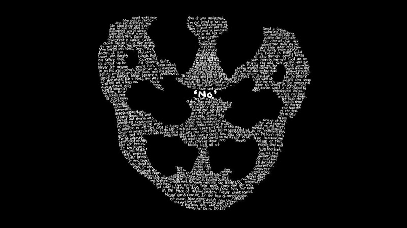 Watchmen, Typographic Portraits, 720P, Rorschach