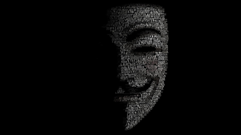 Typographic Portraits, 1080P, Anonymous