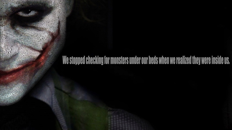 The Dark Knight, Joker, quote, 1080P, Heath Ledger, Typography, Batman, Typographic Portraits