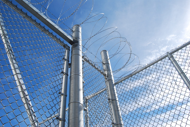 architecture, nature, prison, barrier, canada, chainlink fence, protection, cloud - sky, boundary, razor wire, safety, day, steel, outdoors, kingston penitentiary
