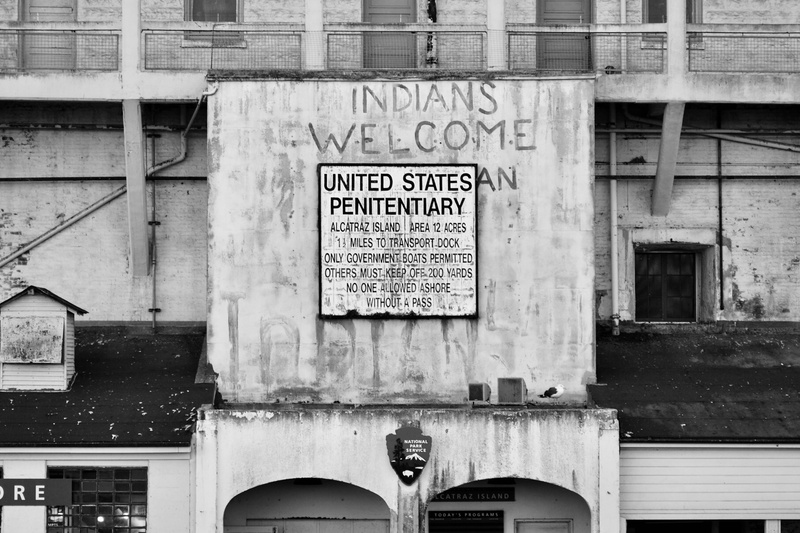 day, concrete, museum, alcatraz, wall, information sign, western script, building, script, communication, penitentiary, building exterior, non-western script