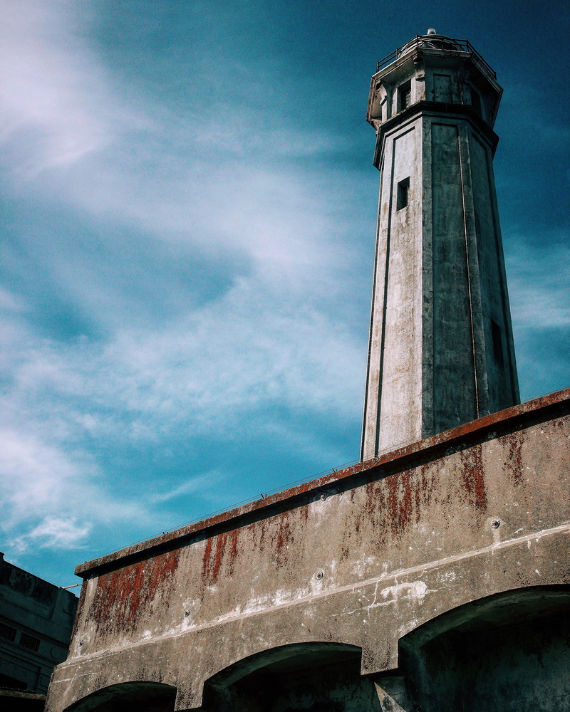 cloud - sky, bridge, alcatraz, building exterior, built structure, united states, alcatraz federal penitentiary, 2K, the rock, california, direction, low angle view