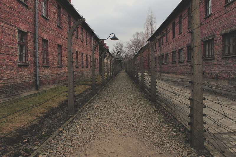 prison, walls, barbed wire, wall - building feature, direction, concentration camp, fence, residential district, built structure, brick wall, day, house