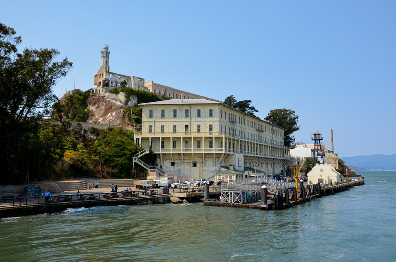 prison island, historically, mode of transportation, prison, 4K, built structure, water, day, san francisco bay, building, california, building exterior