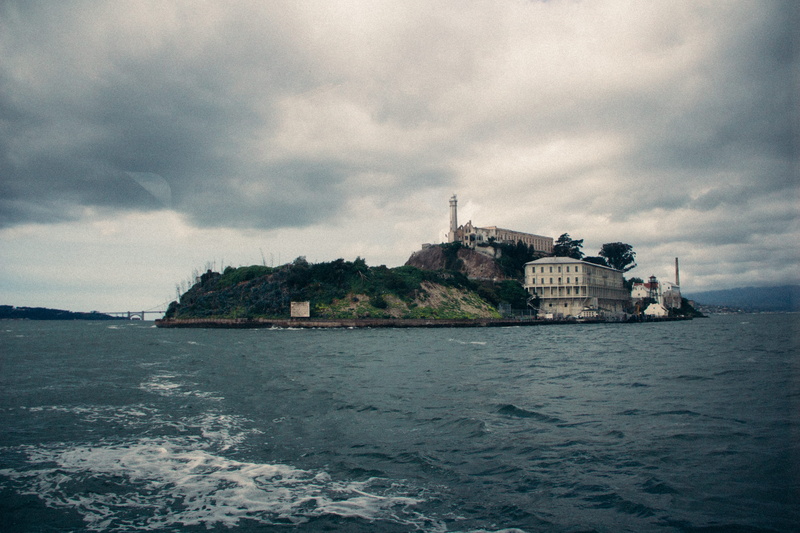 cloudy, prison, alcatraz island, united states, travel destinations, built structure, waterfront, beauty in nature, sky, outdoors, day, sea, the past, land