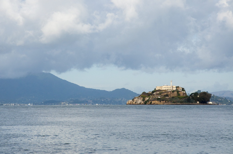 waterfront, san francisco, day, rock, island, architecture, 4K, beauty in nature, building, alcatraz island, alcatraz, water, cloud - sky, building exterior