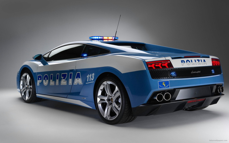 lamborghini, cars, 2K, car, police, gallardo, blue, red
